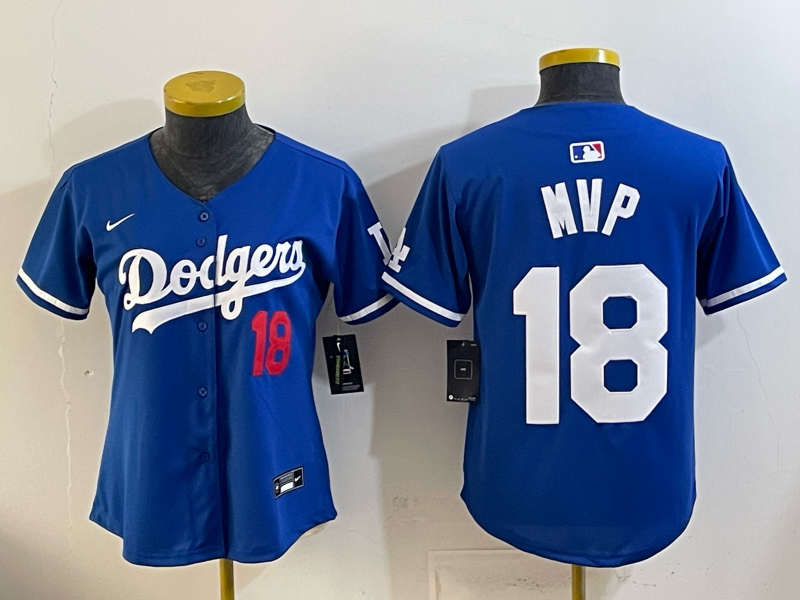 Youth Los Angeles Dodgers #18 MVP blue Game 2026 Nike MLB Jersey 0414002